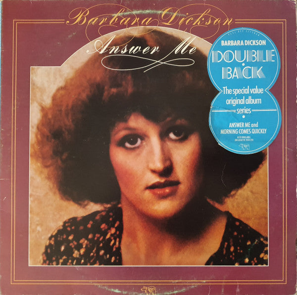 Barbara Dickson : Answer Me/Morning Comes Quickly (2xLP, Album, Comp)