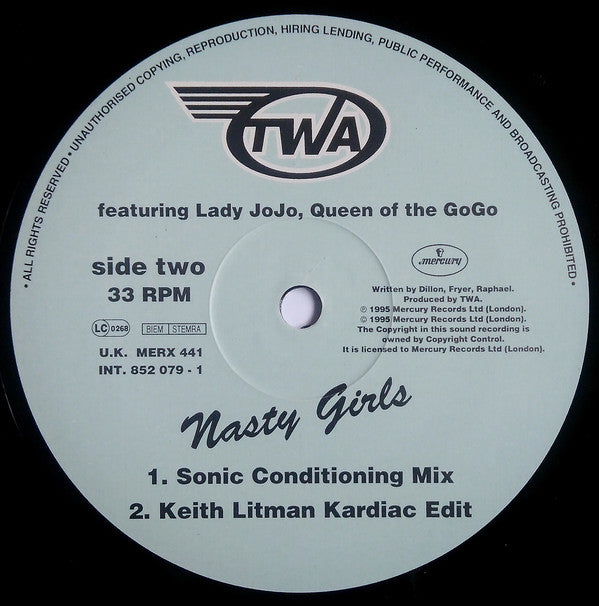 TWA Featuring Lady Jojo : Nasty Girls (12")