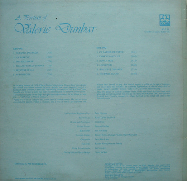 Valerie Dunbar : A Portrait Of Valerie Dunbar (LP, Album)