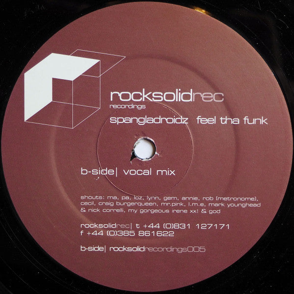 The Spangladroidz : Feel the Funk (12")