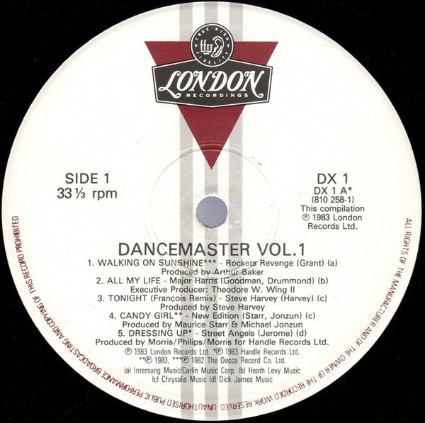Various : Dancemaster Vol. 1 (LP, Comp)