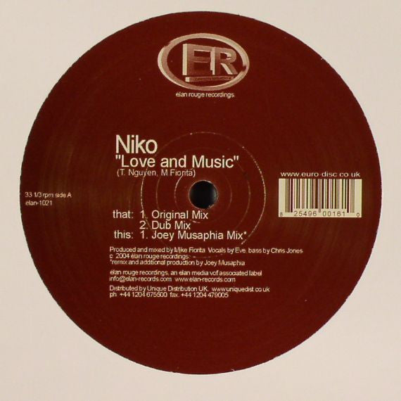 Niko (14) : Love & Music (12")