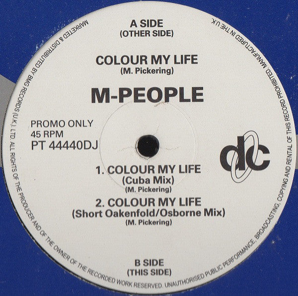 M People : Colour My Life (12", Promo)