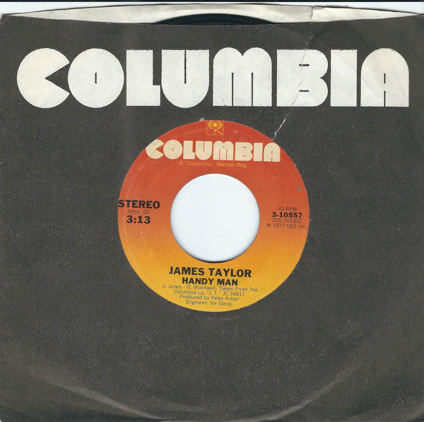 James Taylor (2) : Handy Man (7", Styrene, Ter)