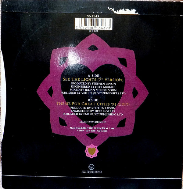 Simple Minds : See The Lights (7", Single, Sil)