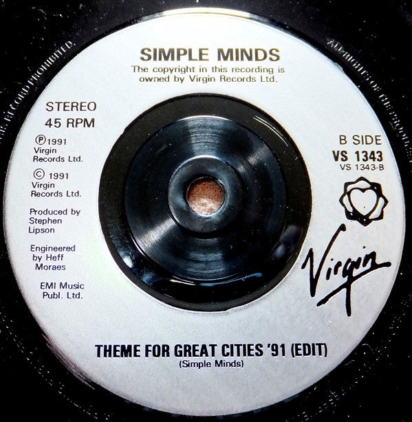 Simple Minds : See The Lights (7", Single, Sil)