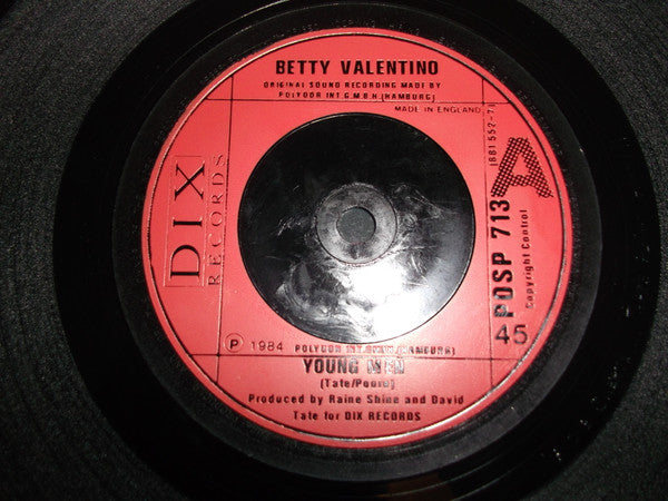 Betty Valentino : Young Men (7")