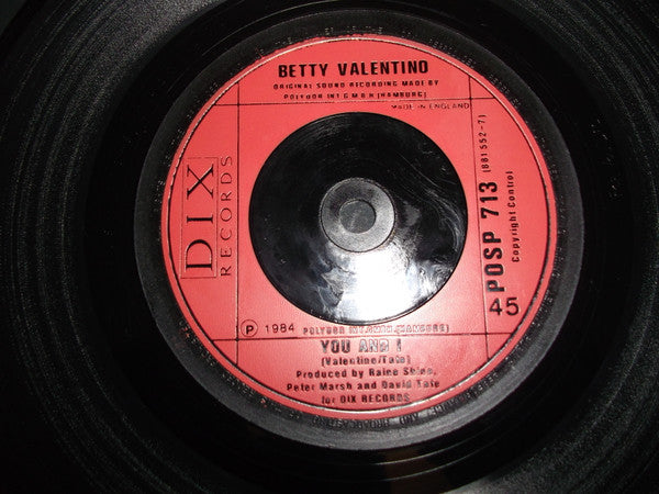 Betty Valentino : Young Men (7")