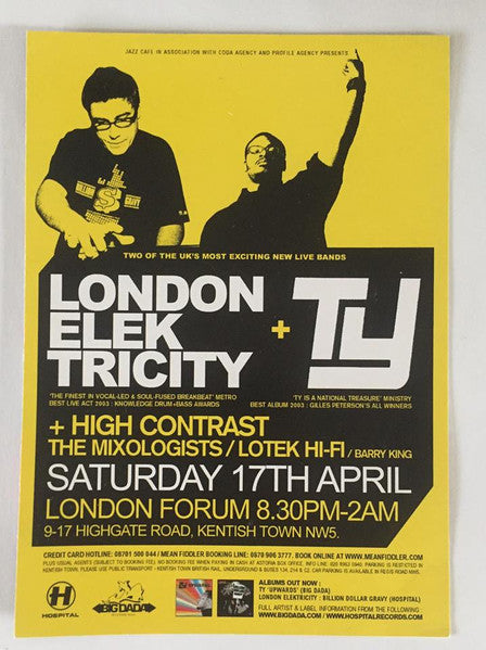 London Elektricity : Live At The Jazz Cafe (10", W/Lbl, Sti)
