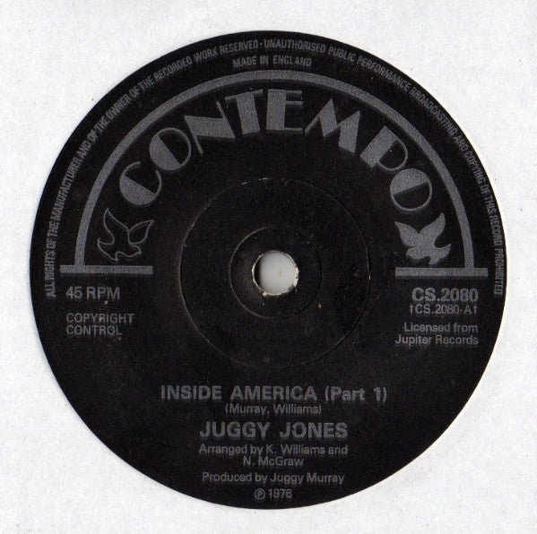 Juggy Murray Jones : Inside America (7", Single, Sol)