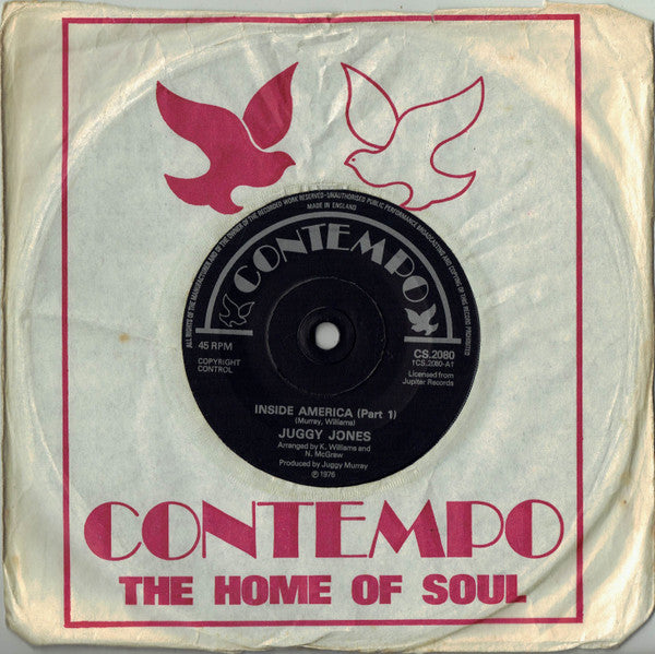 Juggy Murray Jones : Inside America (7", Single, Sol)