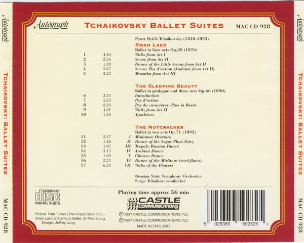 Pyotr Ilyich Tchaikovsky : Ballet Suites - Swan Lake - Sleeping Beauty - Nutcracker (CD, Album)