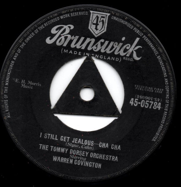 Tommy Dorsey And His Orchestra Starring Warren Covington : Dinah / I Still Get Jealous (7", Single, Tri)