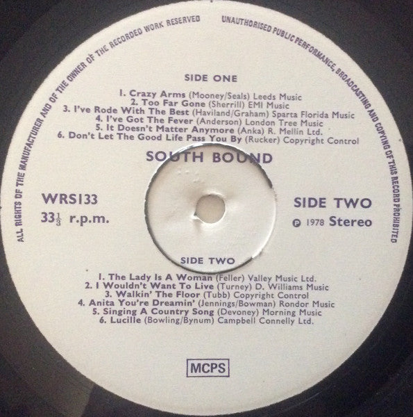 Southbound (8) : Tracks (LP, Album)