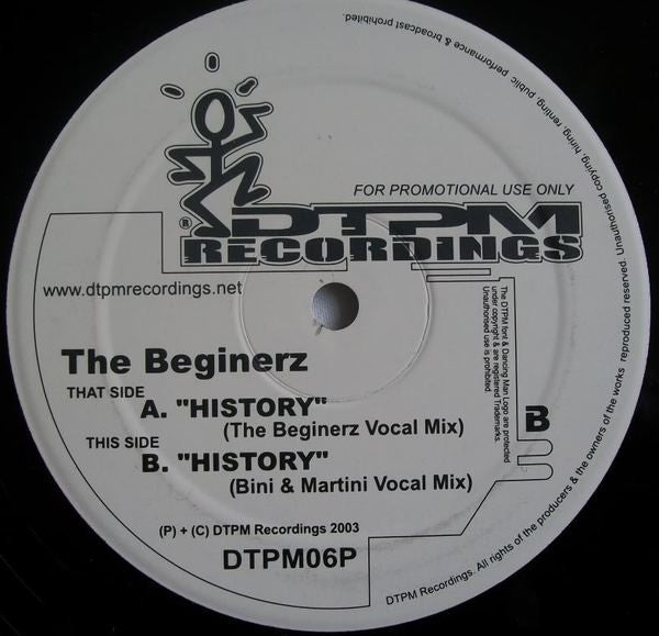 The Beginerz : History (12", Promo)