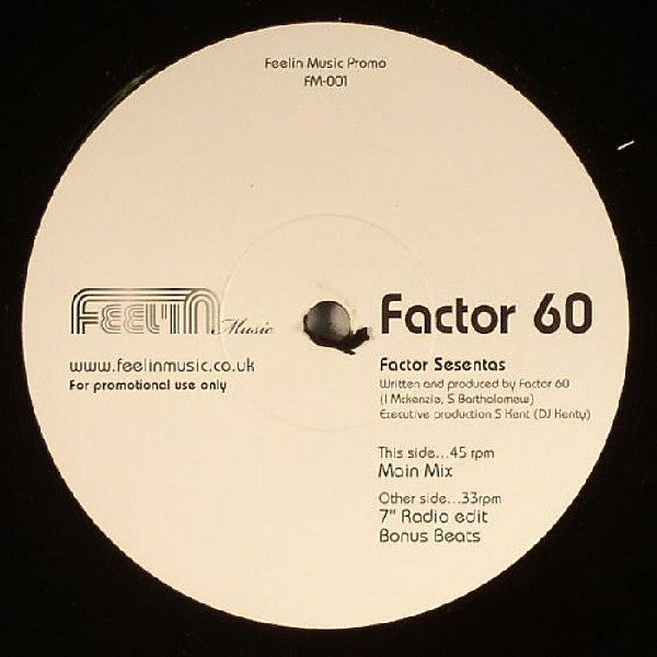 Factor 60 : Factor Sesentas (12", Promo)