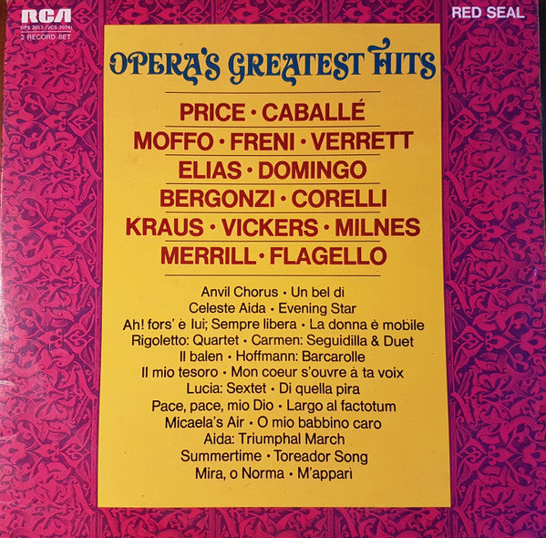 Various : Opera's Greatest Hits (2xLP, Comp)
