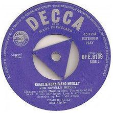Charlie Kunz : Charlie Kunz Piano Medley No.113 (Ivor Novello Melodies) (7", Red)