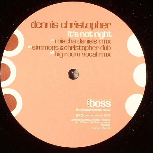 Dennis Christopher : It's Not Right (12")