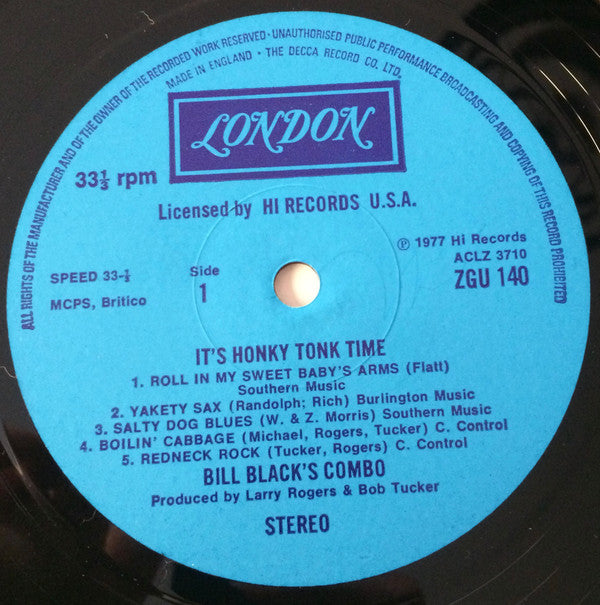 Bill Black's Combo : It's Honky Tonk Time (LP, Album)