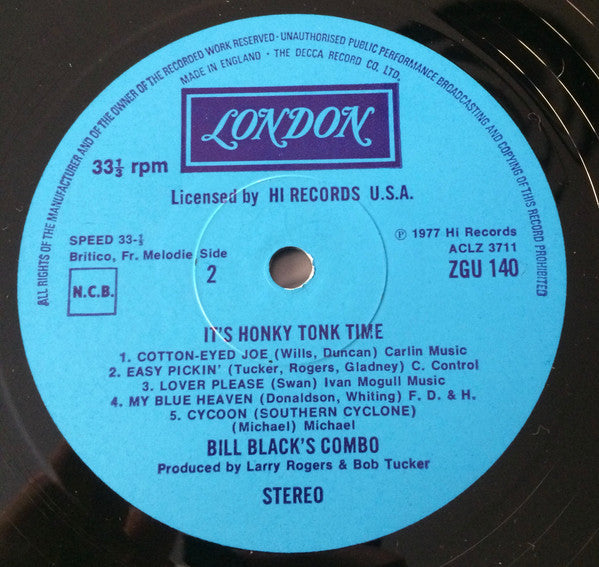 Bill Black's Combo : It's Honky Tonk Time (LP, Album)