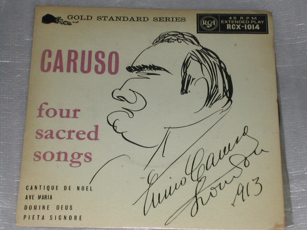 Enrico Caruso : Four Sacred Songs (7", EP, Comp)