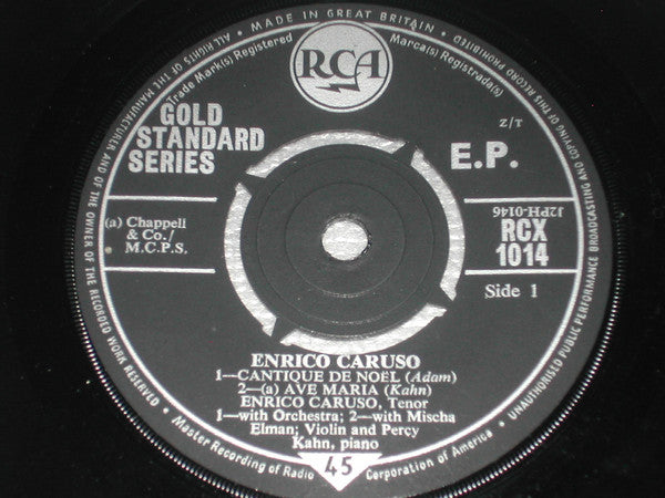Enrico Caruso : Four Sacred Songs (7", EP, Comp)