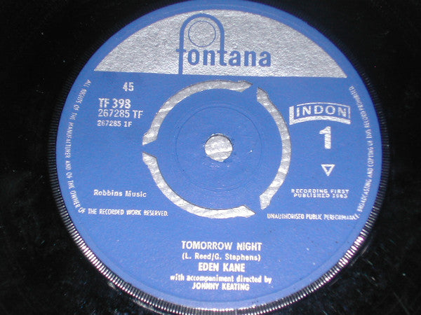 Eden Kane : Tomorrow Night (7", Single, Pic)
