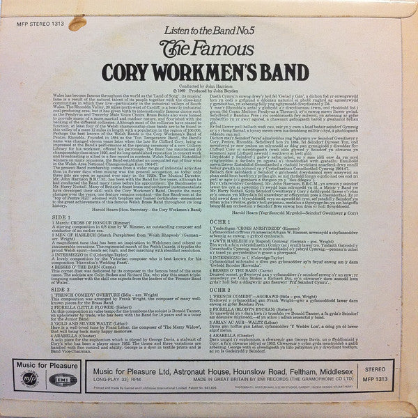 The Cory Band : The Famous Cory Workmen's Band (LP)