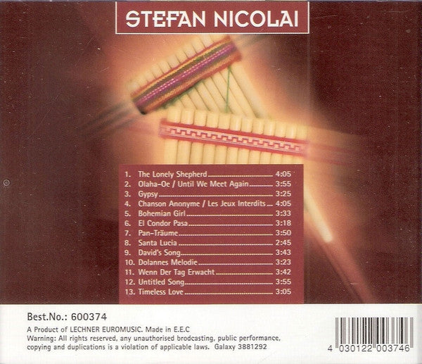 Stefan Nicolai (2) : Panflute Dreams (CD, Album)