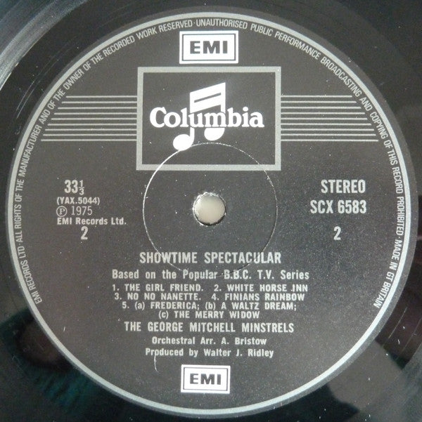 The George Mitchell Minstrels : Showtime Spectacular (LP)