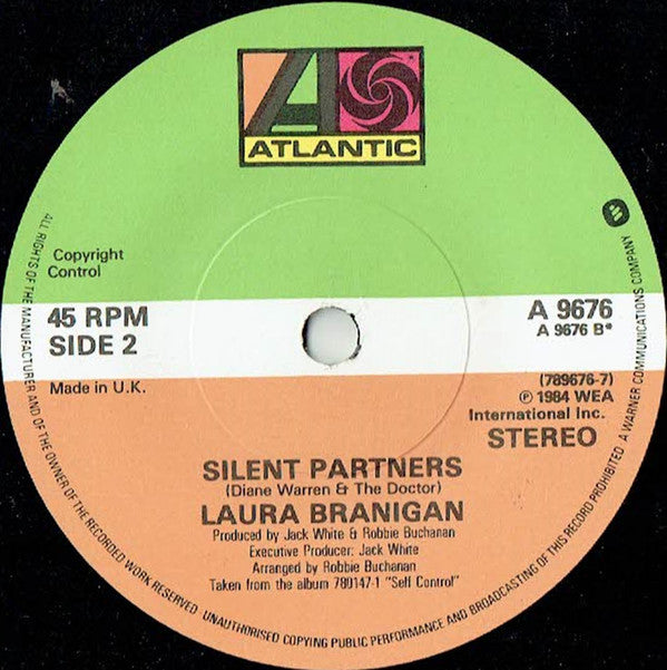 Laura Branigan : Self Control (7", Single, Pap)