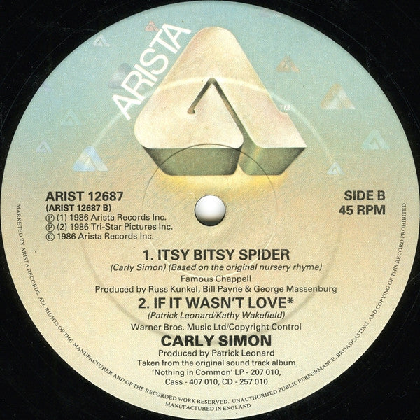 Carly Simon : Coming Around Again (Theme From Heartburn) (12", Single)