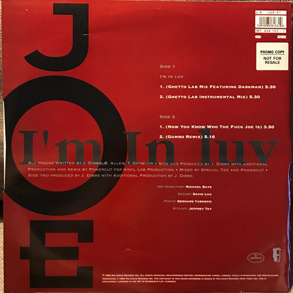 Joe : I'm In Luv (12")