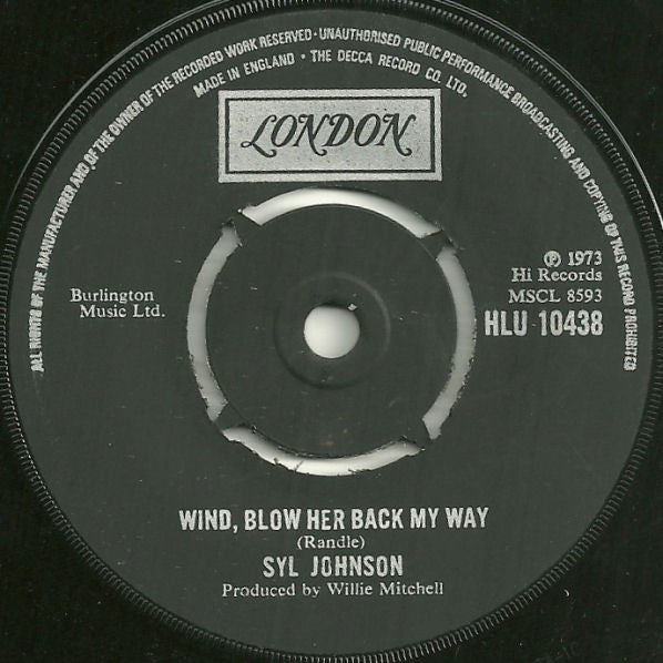 Syl Johnson : Back For A Taste Of Your Love (7", Single)
