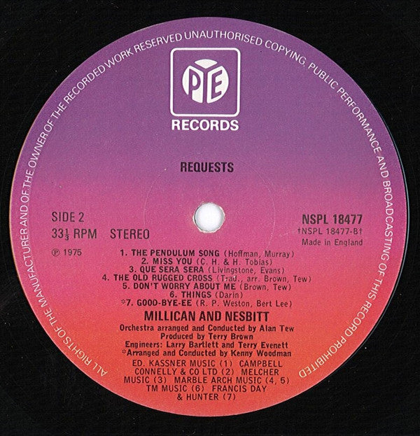 Millican & Nesbitt : Requests (LP, Comp)