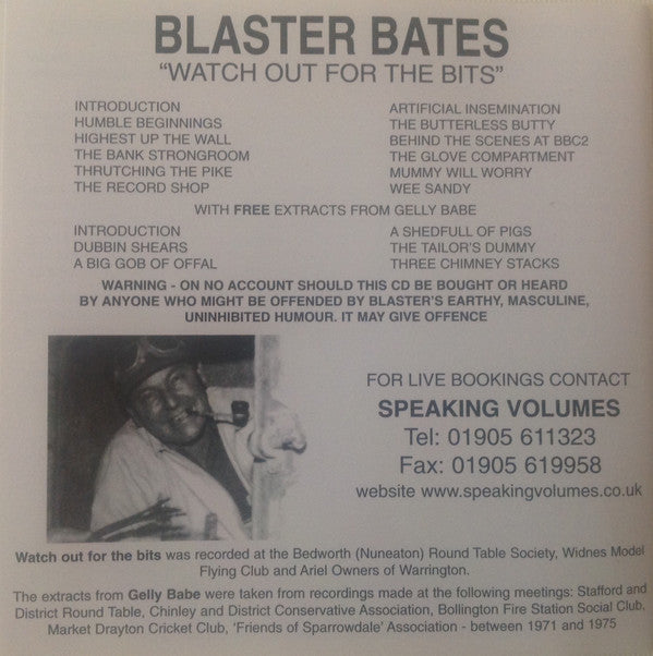 Blaster Bates : Watch Out For The Bits! (CD, Comp, RE)