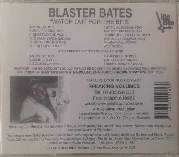 Blaster Bates : Watch Out For The Bits! (CD, Comp, RE)