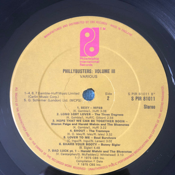 Various : Phillybusters Vol III (LP, Comp)