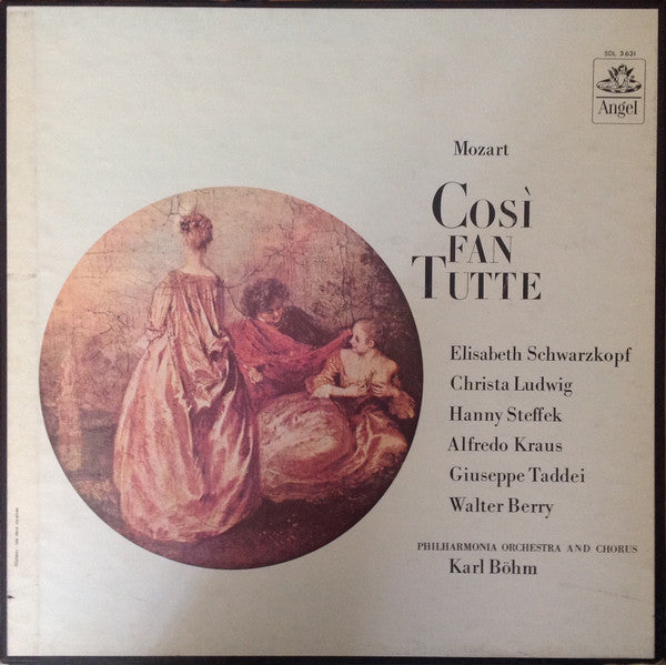 Wolfgang Amadeus Mozart, Elisabeth Schwarzkopf, Christa Ludwig, Hanny Steffek, Alfredo Kraus, Giuseppe Taddei, Walter Berry, Philharmonia Orchestra And Philharmonia Chorus, Karl Böhm : Così Fan Tutte (4xLP + Box)