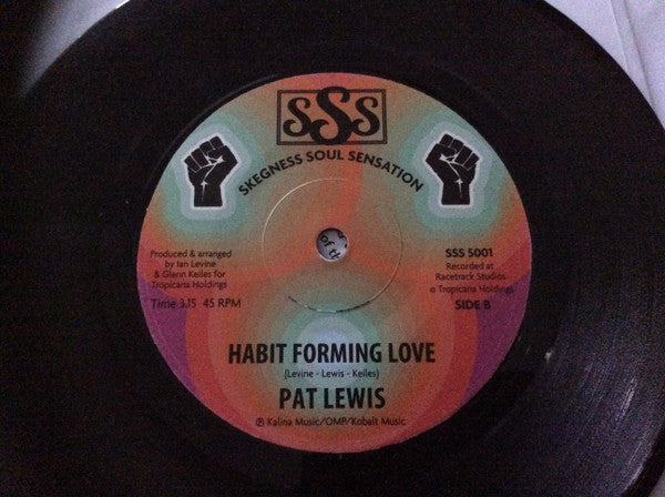 Pat Lewis : It'll Never Be Over For Me / Habit Forming Love (7")