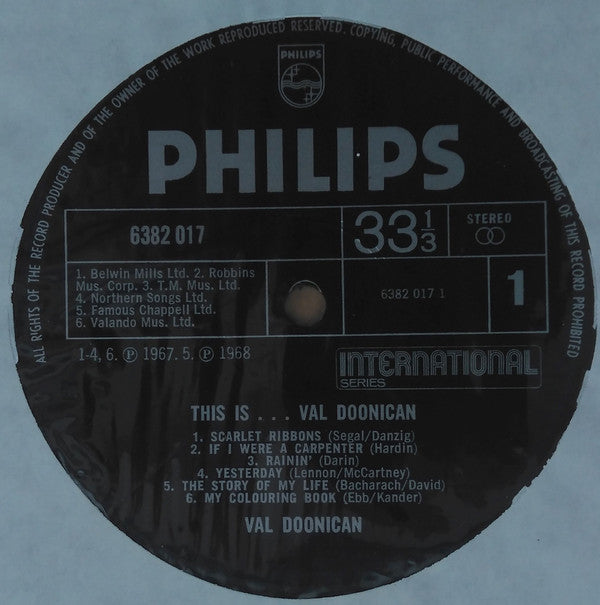 Val Doonican : This Is....Val Doonican (LP, Comp)