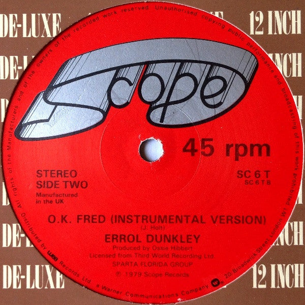 Errol Dunkley : O.K. Fred (12")