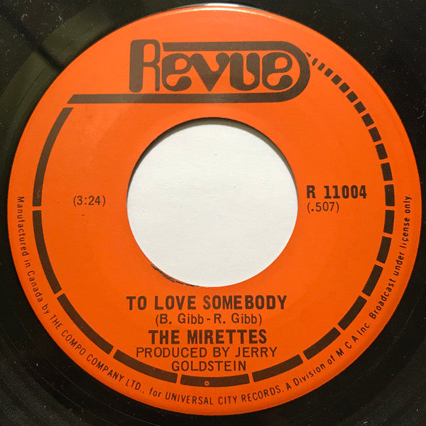The Mirettes : In The Midnight Hour (7", Single)