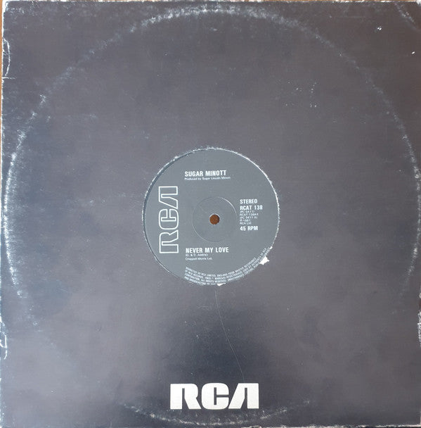 Sugar Minott : Never My Love (12")