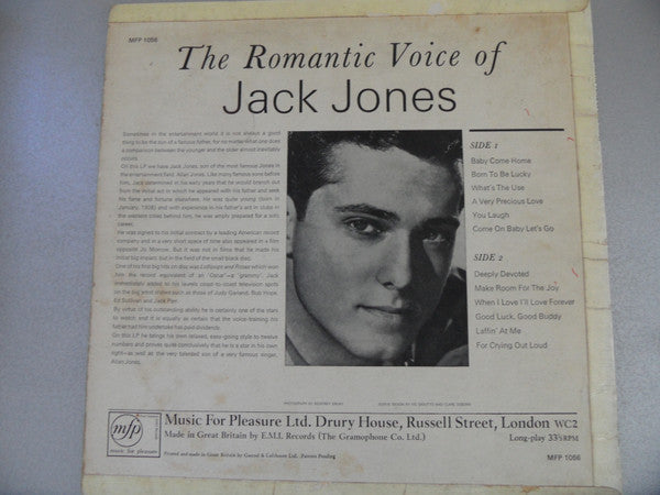 Jack Jones : The Romantic Voice of Jack Jones (LP, Comp)