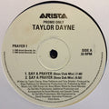 Taylor Dayne : Say A Prayer (12", Promo)