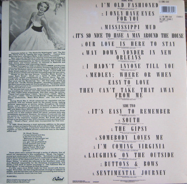 Dinah Shore : The Capitol Years (Best Of) (LP, Comp)
