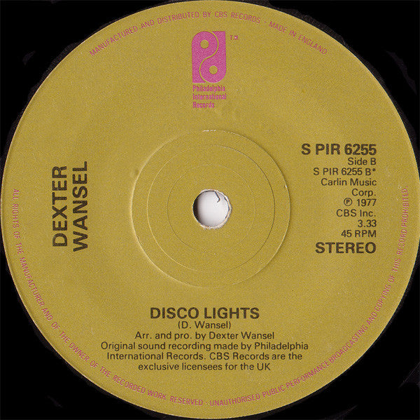 Dexter Wansel : All Night Long (7", Single)
