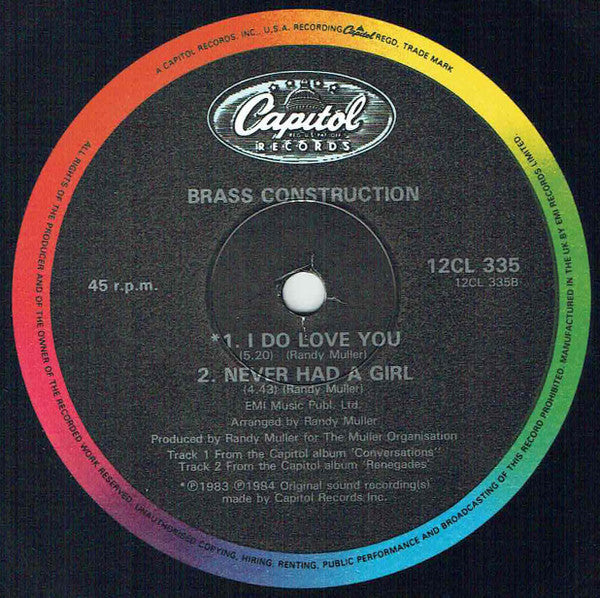 Brass Construction : Partyline (12")